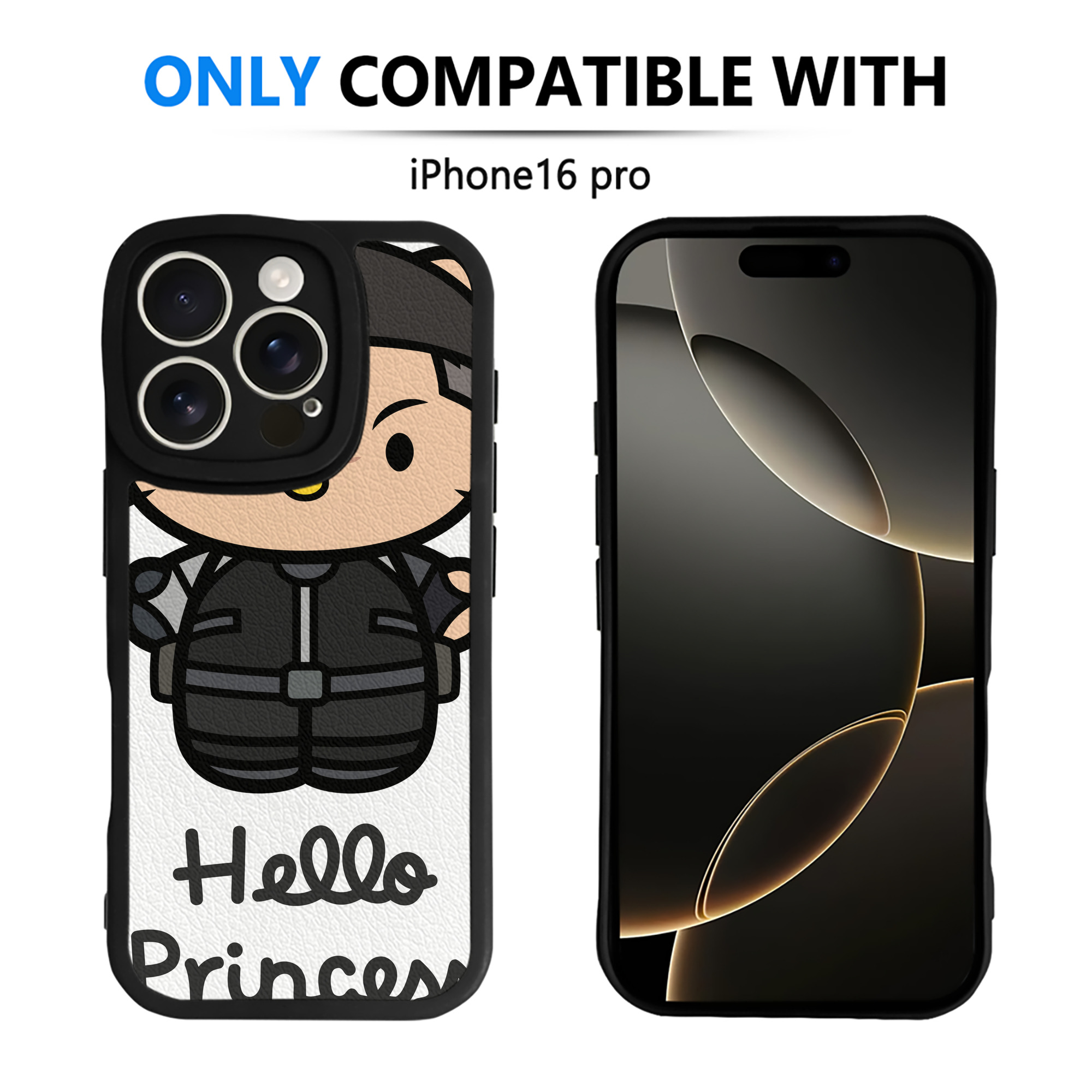 （画像用） Hello Kitty ハローキティ 【iPhone 16シリーズ対応】シリコンスマホケース（レザー調） 材質：シリコン